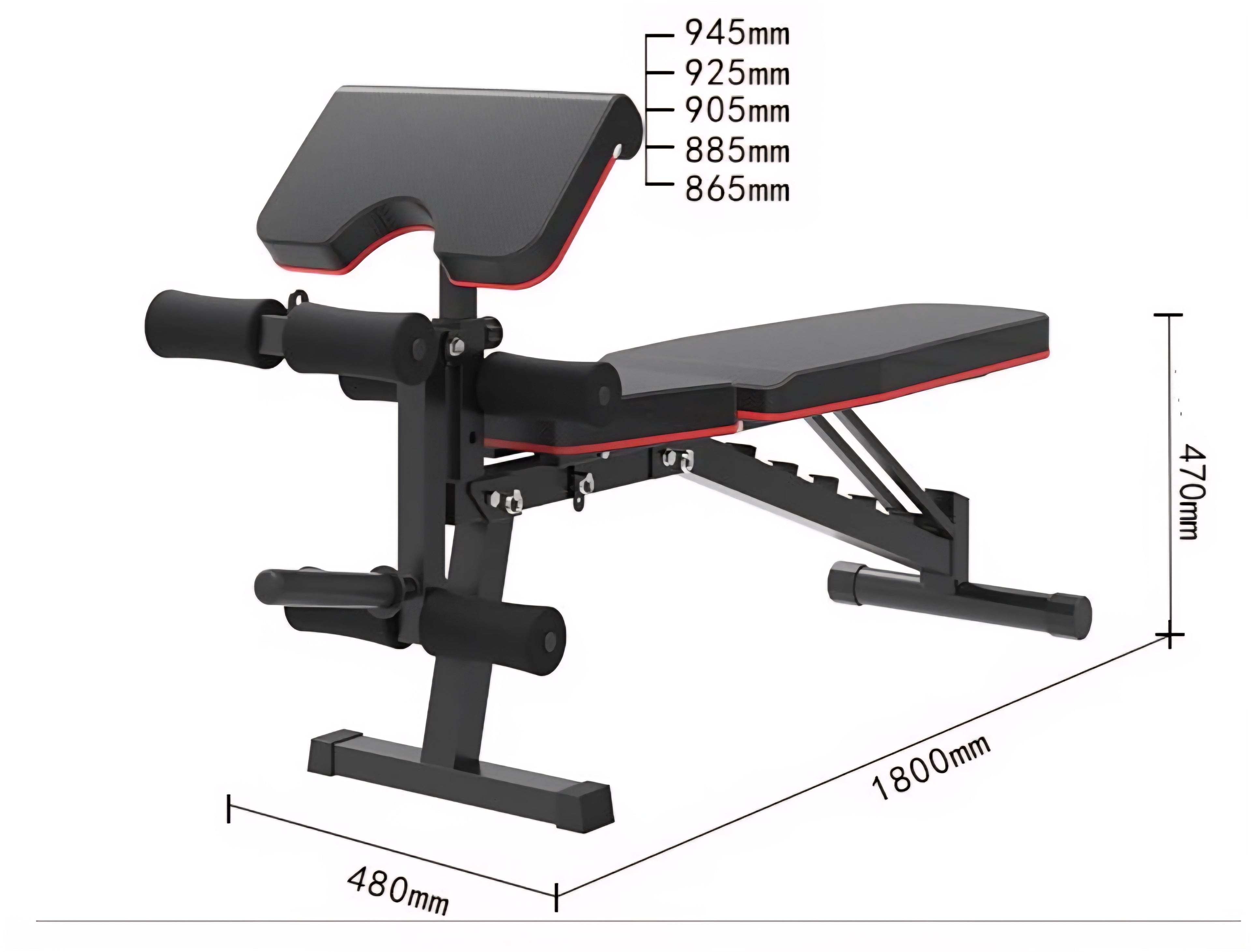 Dimensioni della Panca Imperium92 - A&Psport
