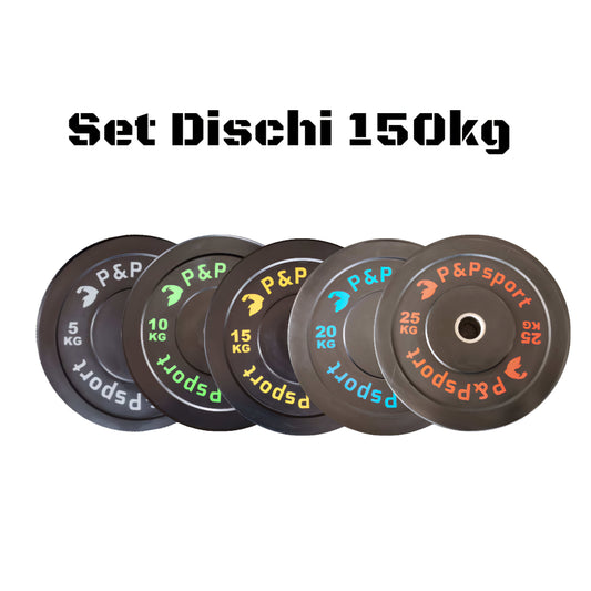 Set Dischi Pesi Bumper Training 150kg