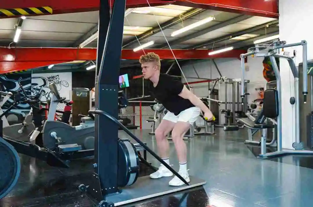 Allenamento cardio con air ski