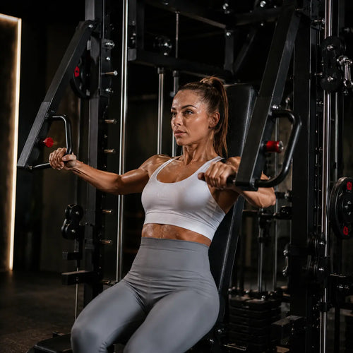 Zoom allenamento power rack 