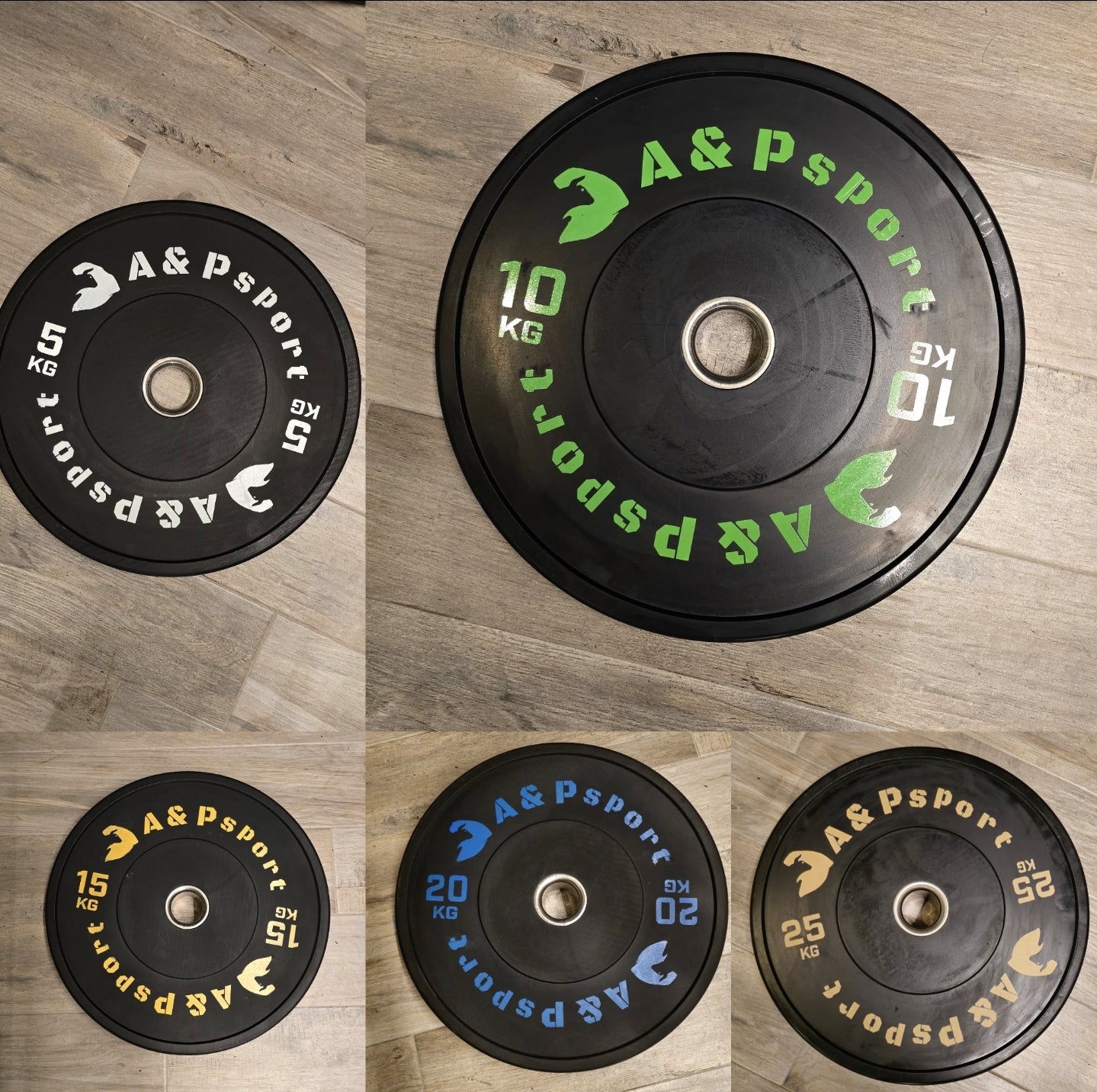 Dischi bumpers in gomma della A&Psport 