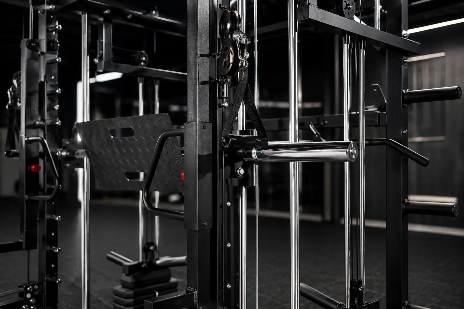 Dettaglio Leg Press del Power Rack MAC PRO della A&Psport