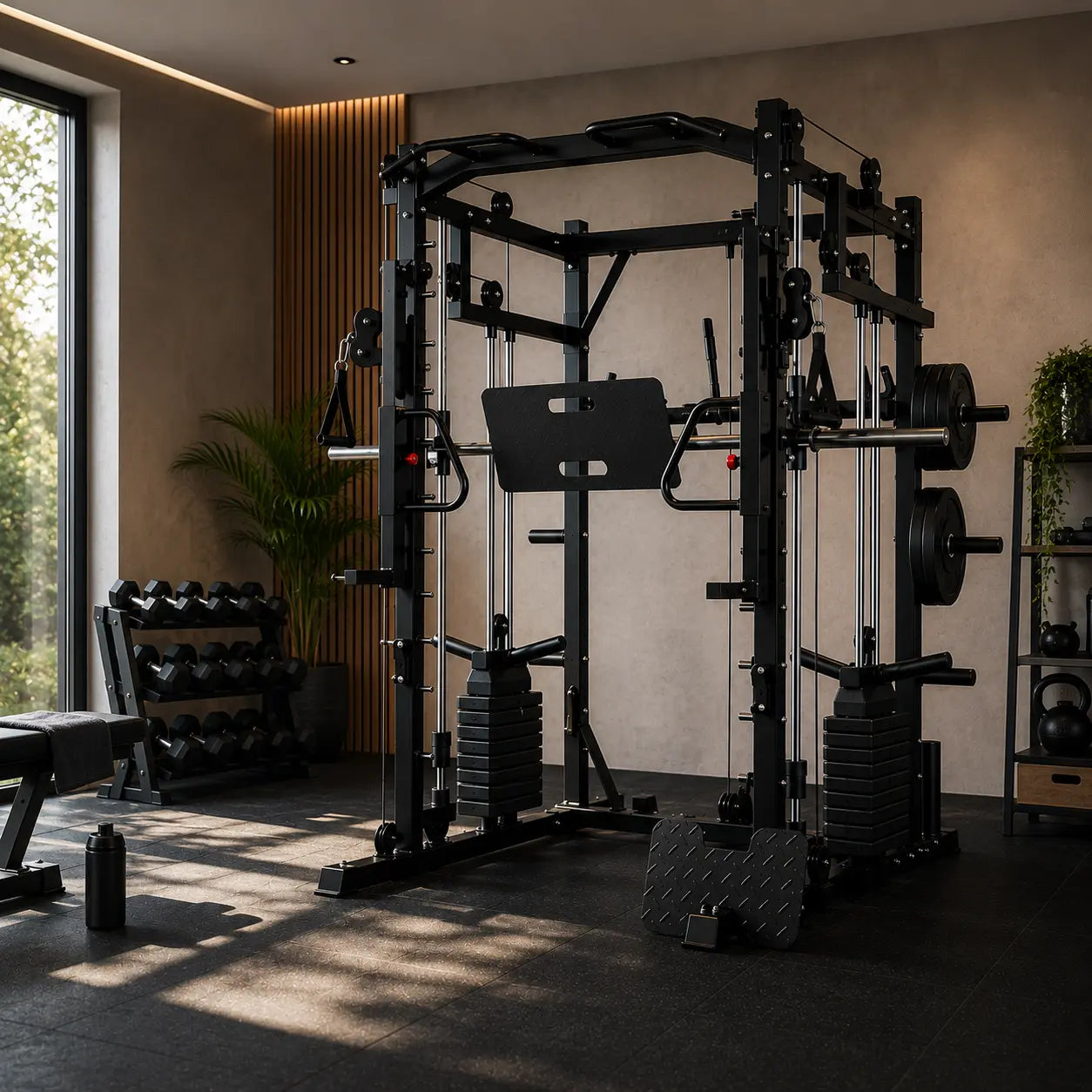 Power Rack Multifunzione in casa