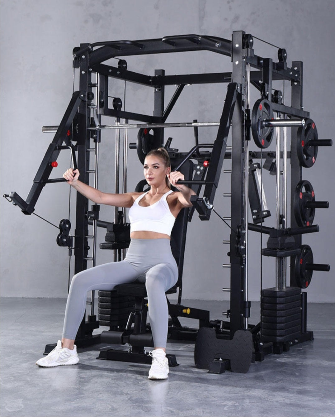 Rack Multipower con power arms per allenare petto e braccia