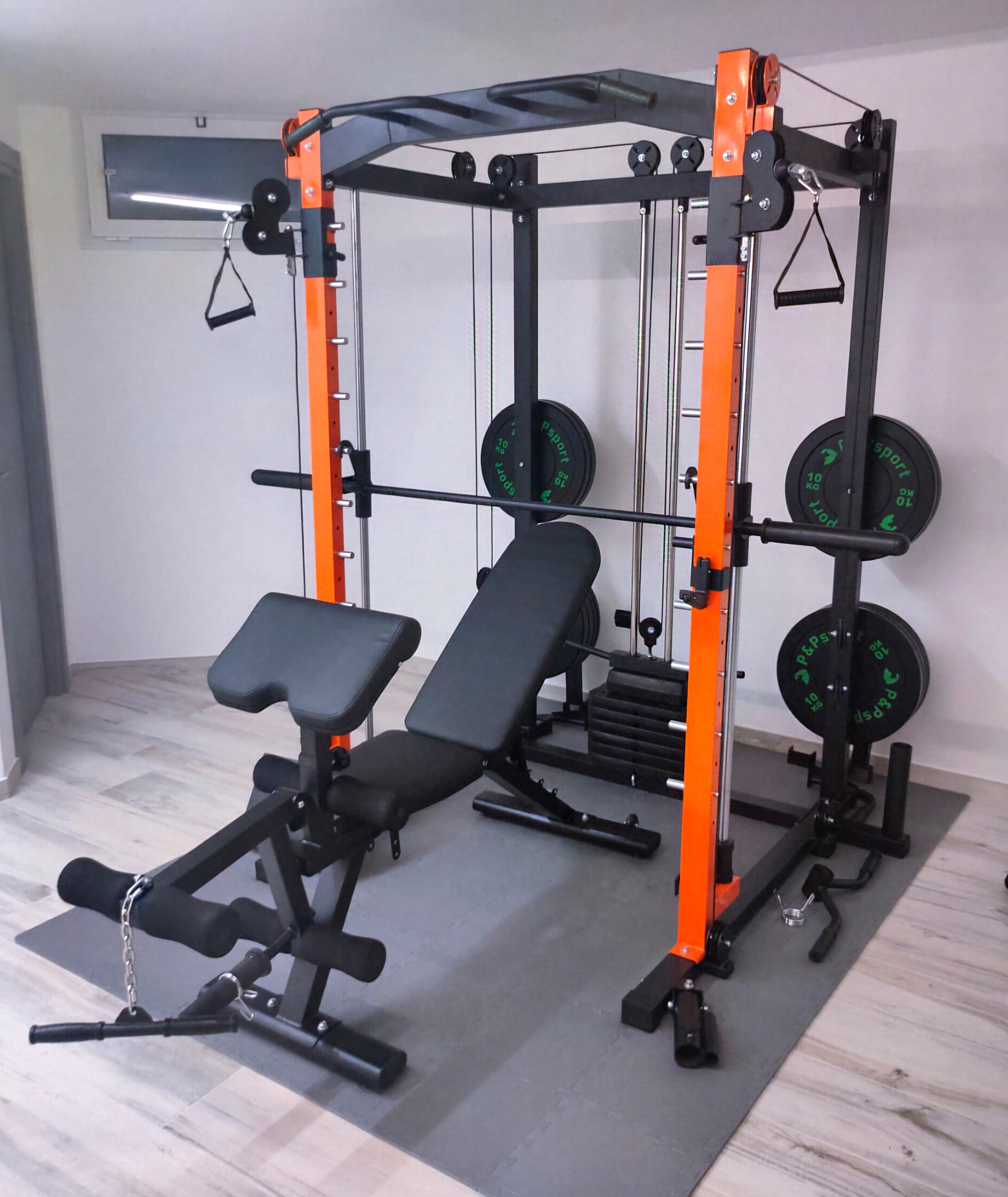 Power Rack MAC1 | Smith Machine Multifunzione Home Gym | A&Psport