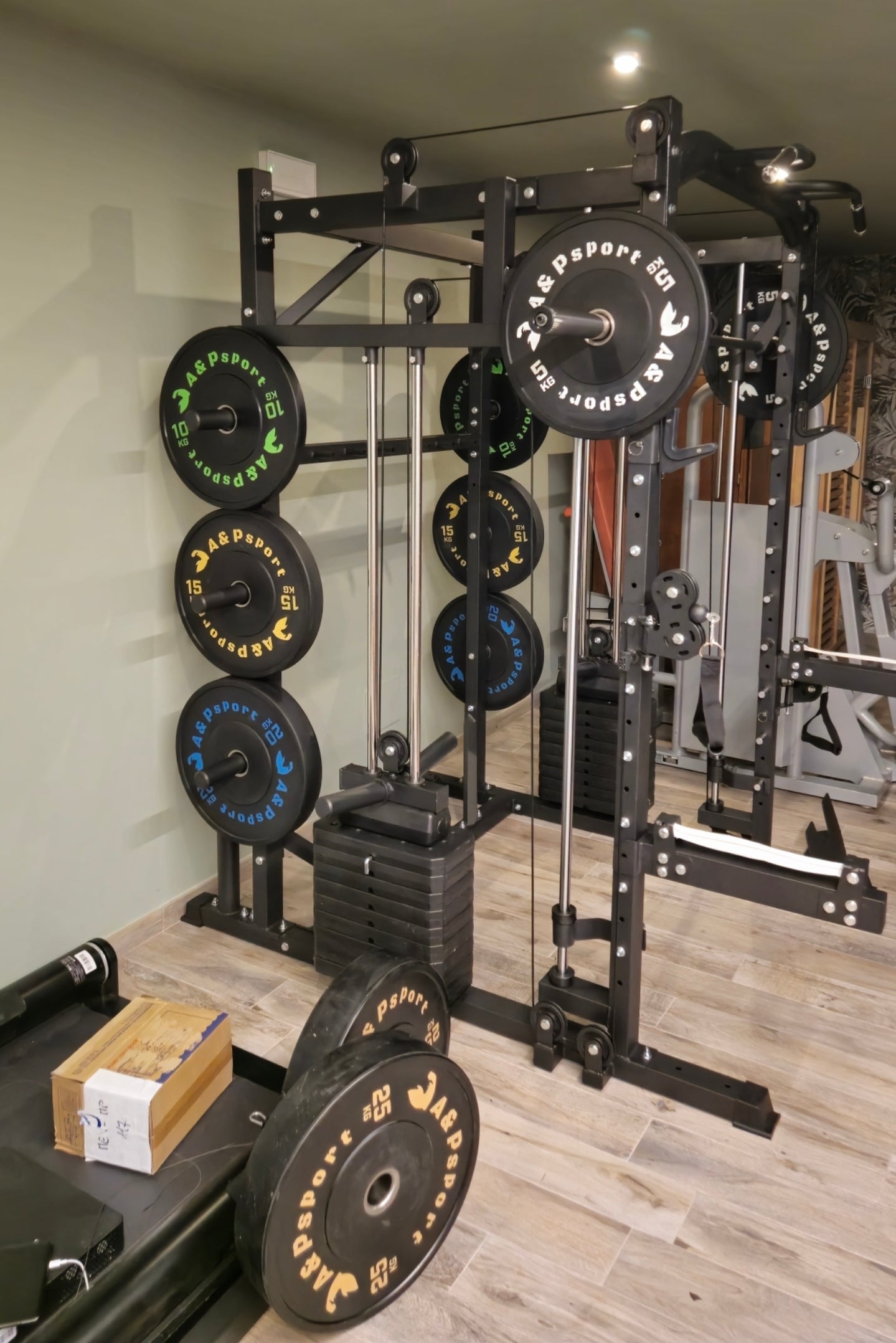 Dischi bumpers nel power rack
