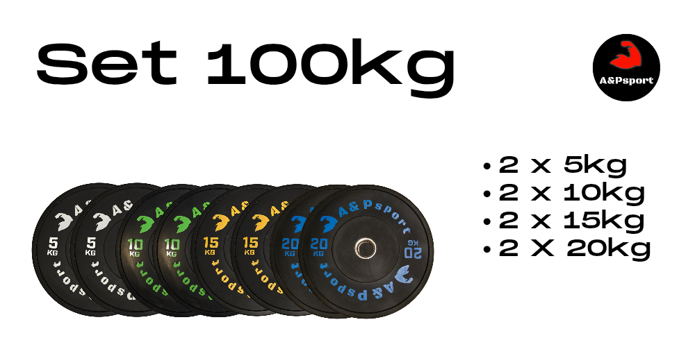 Set dischi bumpers da 100kg