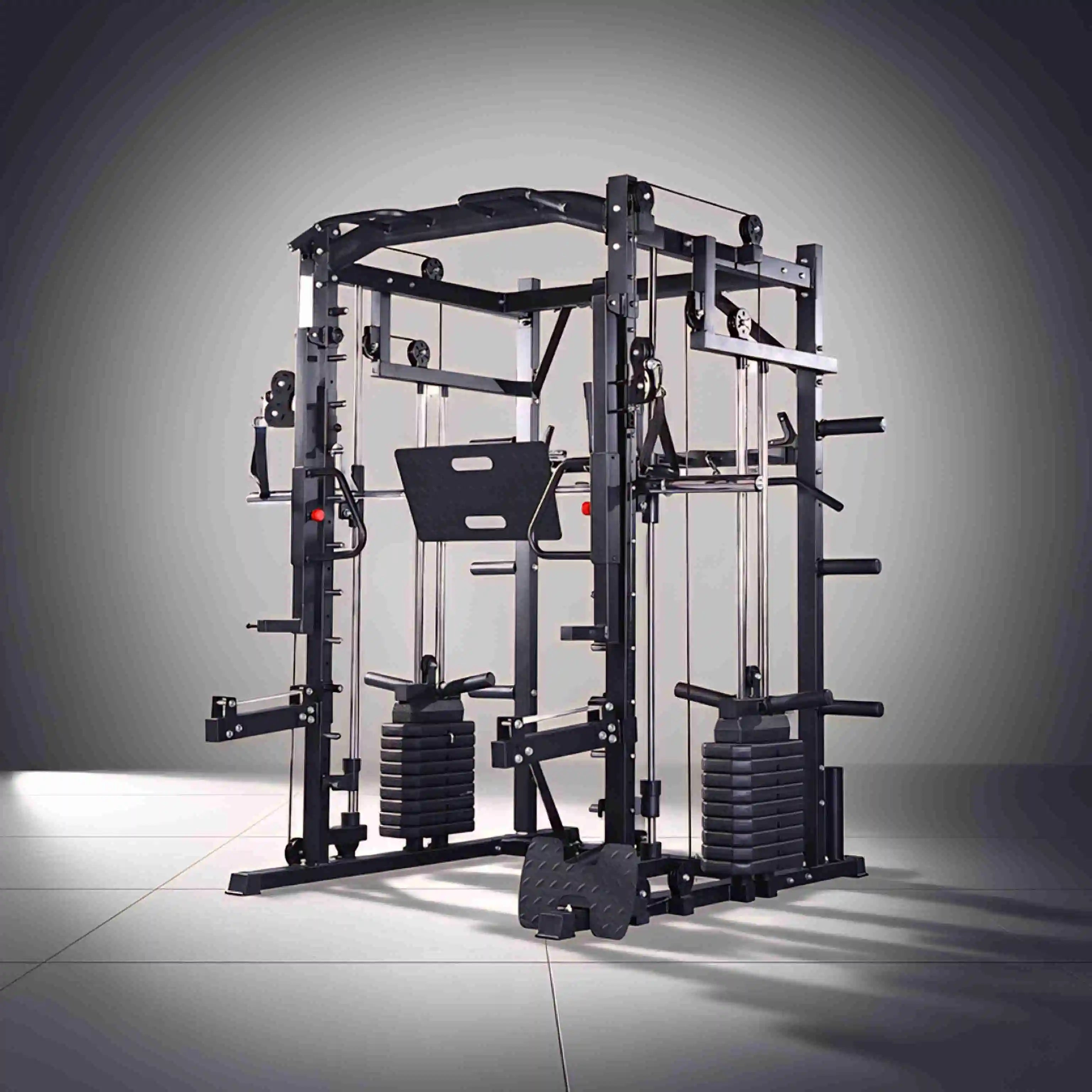 Power rack con smith machine e cavi incrociati 