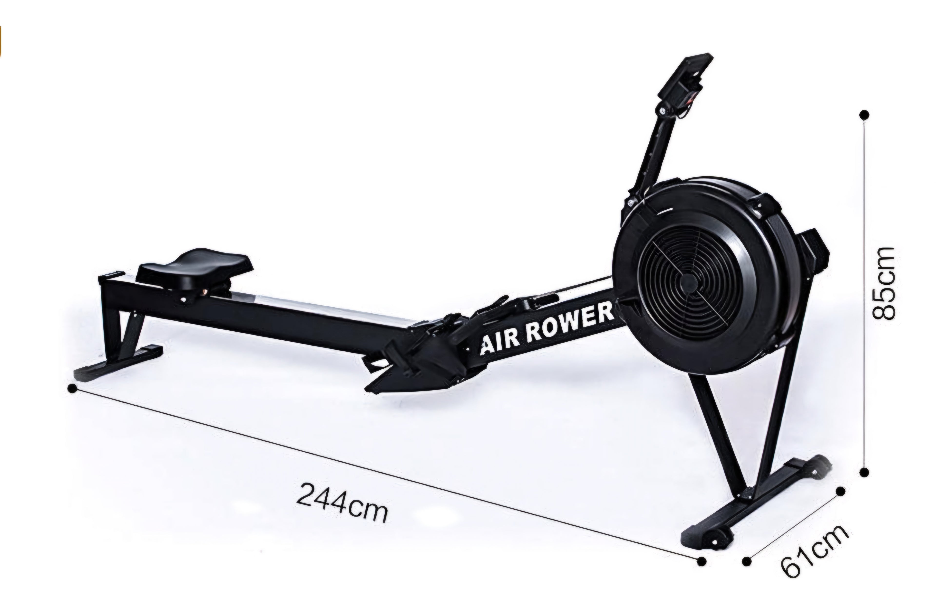 Misure ed ingombri del vogatore Air Rower 700