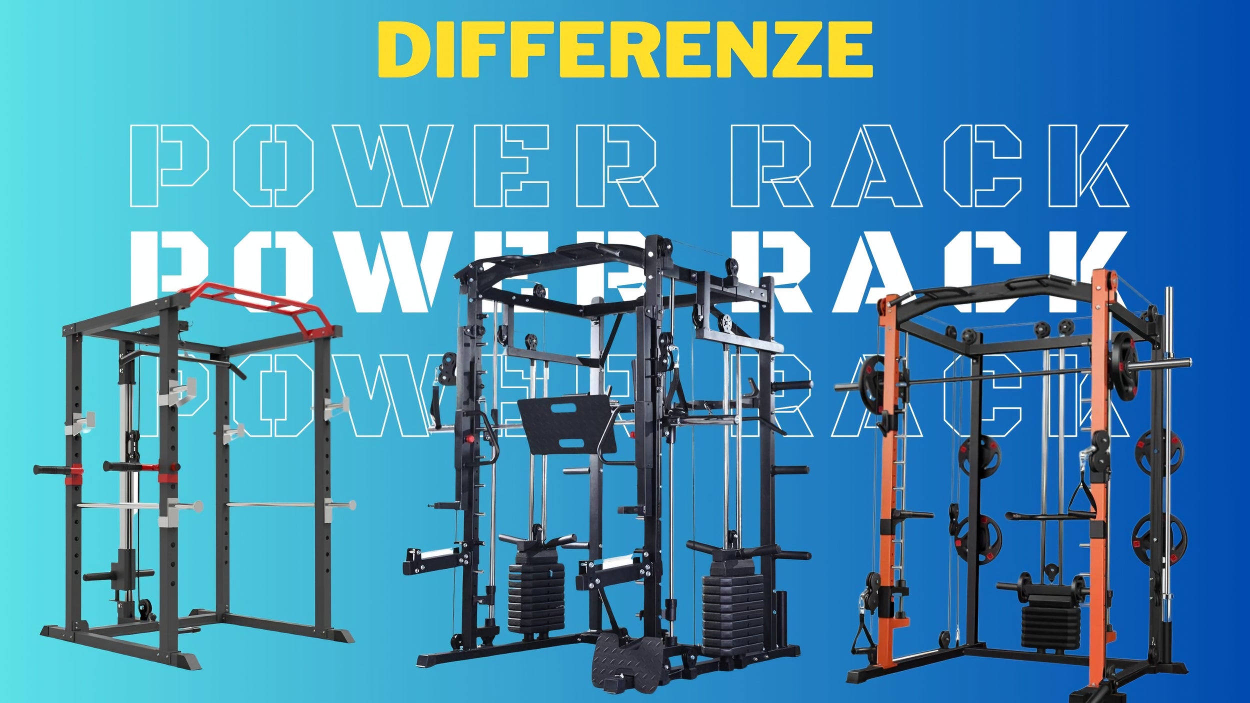 Differenze delle caratteristiche dei power rack multifunzione. Scegli il tuo preferito 